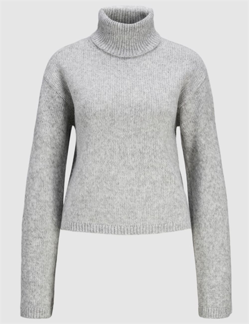 JJXX JXROSANNA ROLL NECK KNIT LIGHT GREY MELANGE